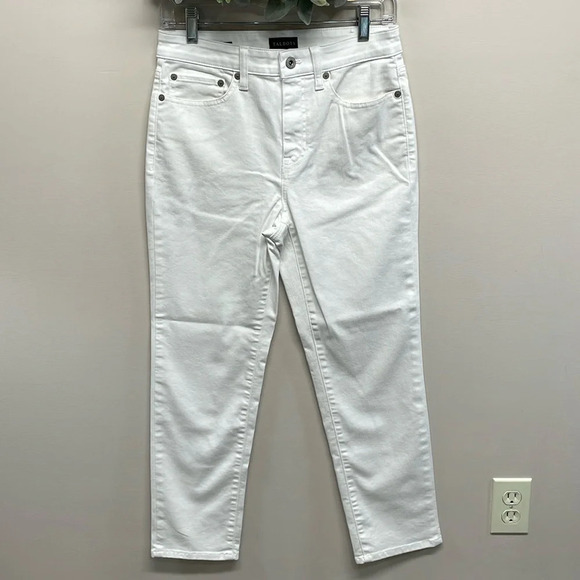 NWOT Talbots Modern Ankle Denim Jeans White 2 - Picture 1 of 15